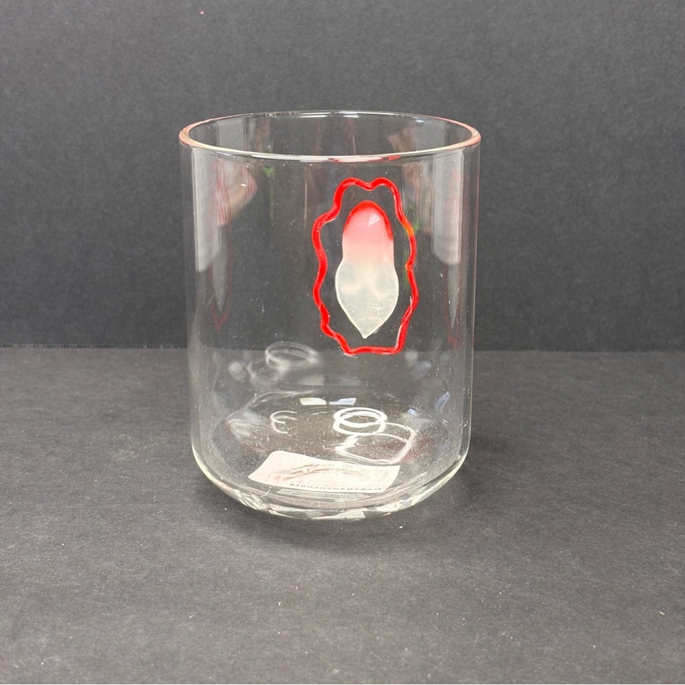 Anthropologie Love Notes Holiday Juice Glass Santa NWT - Picture 3 of 8